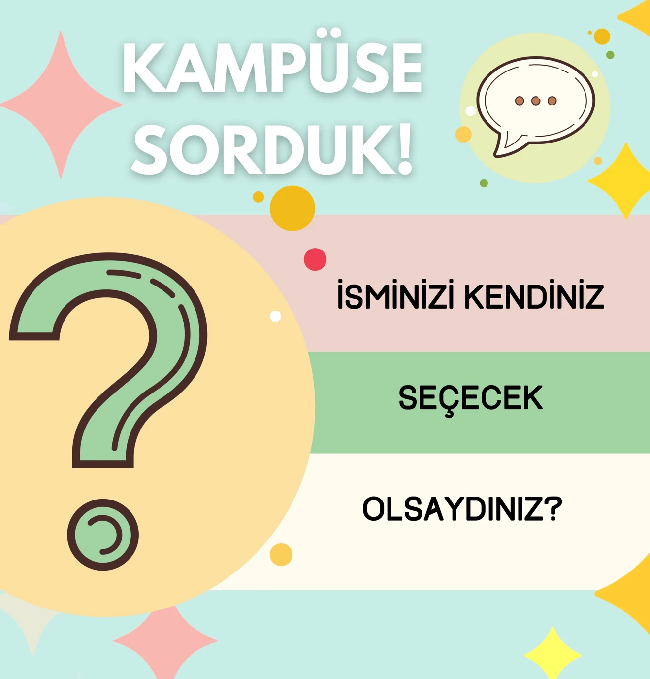 İsminizi seçiyor olsaydınız, hangi ismi seçerdiniz⁉️🤔